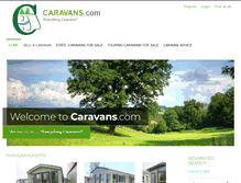 Tablet Screenshot of caravans.com